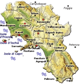 Campania map